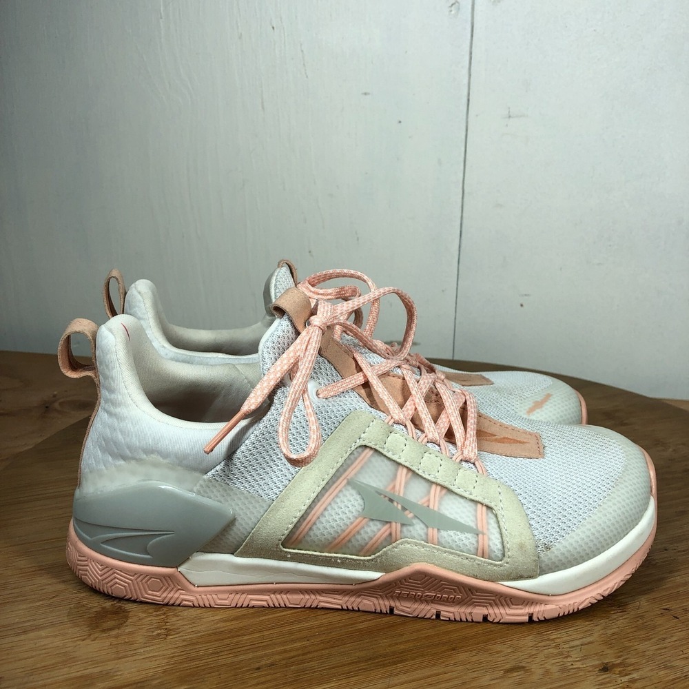 Altra hiit XT mid womens size 6.5 shoes pink white lifting training sneakers
